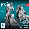 RESKIT RSF48-0079 CH-53E Super Stallion, MH-53E Sea Dragon pilots in the seats (3 pcs) (3D Printed) (1/48)